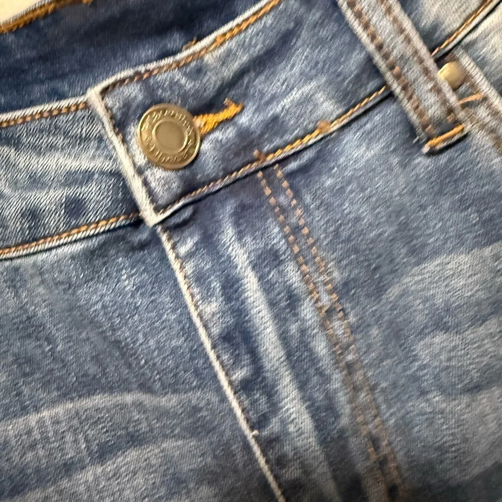 Grace & Lace Split Flare Denim Distressed Women's Jeans 10 NWT - Picture 3 of 10